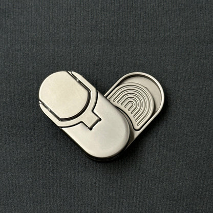 EDC Magnetic Fidget Slider – Metal Push & Spin Decompression Toy for Adults with Target Coin Feature