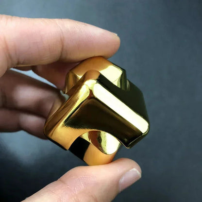 Portable Metal Cube Fidget Spinner – 360° Rotating Stress Relief Toy for Adults & Teens