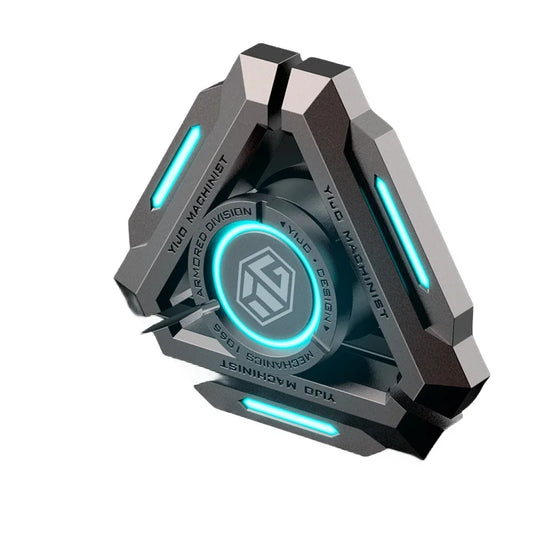 Glow-in-the-Dark Metal Fidget Spinner – Silent R188 Bearing EDC Toy for Stress Relief & Focus