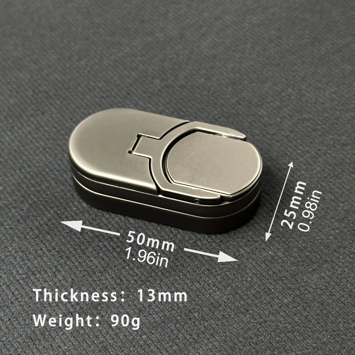 EDC Magnetic Fidget Slider – Metal Push & Spin Decompression Toy for Adults with Target Coin Feature