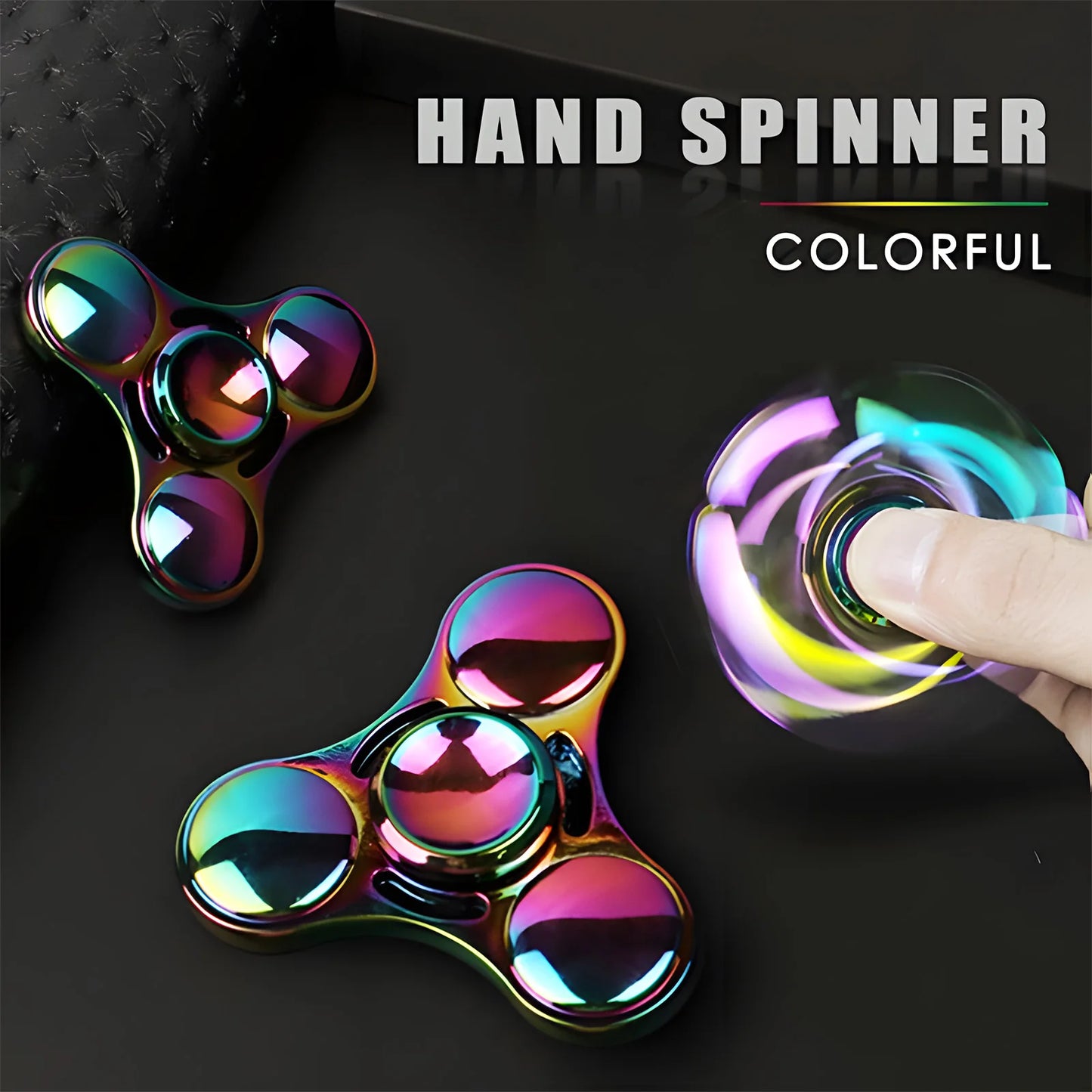 Premium Stainless Steel Fidget Spinner – Long Spin Time, High-Speed Precision for Stress & Anxiety Relief