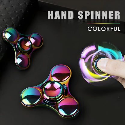 Premium Stainless Steel Fidget Spinner – Long Spin Time, High-Speed Precision for Stress & Anxiety Relief