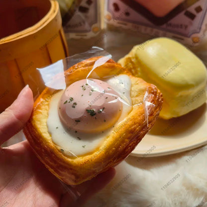 Bakery-Themed Squishy Toy – Soft, Slow Rebound Toast for Stress & Anxiety Relief