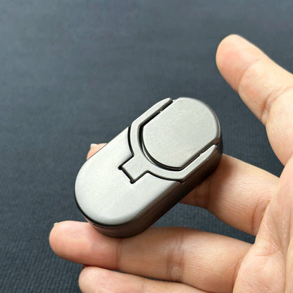 EDC Magnetic Fidget Slider – Metal Push & Spin Decompression Toy for Adults with Target Coin Feature