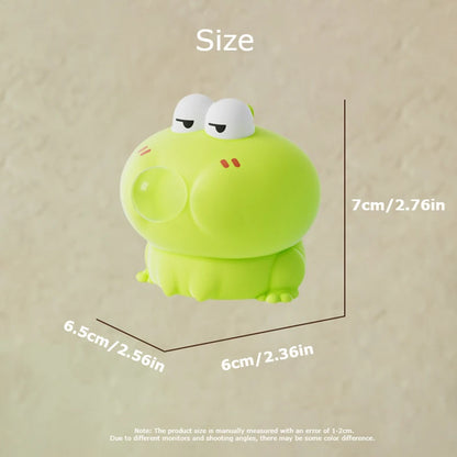 Silicone Bubble-Blowing Animal Toy – Stress Relief Squeeze Keychain & Desktop Decoration