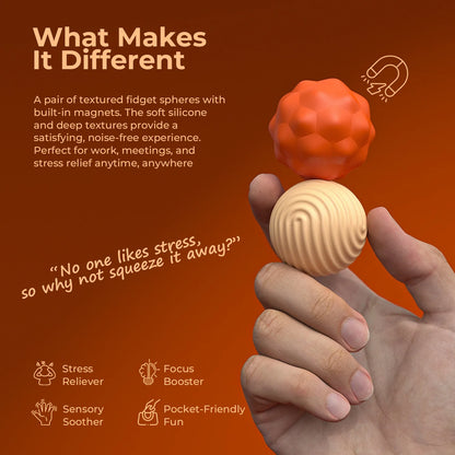 Magnetic Fidget Balls – Quiet Stress Relief Toy for Office, Travel & ADHD/Anxiety Support