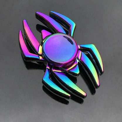 Gradient Rainbow Metal Fidget Spinner – Silent R188 Bearing, EDC Hand Spinner for Anxiety Relie