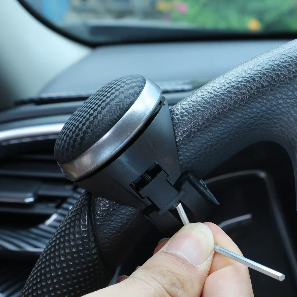 360° Rotating Steering Wheel Spinner Knob – Effort-Saving One-Handed Control for Cars, Trucks, and SUV