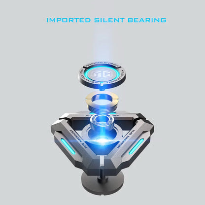 Glow-in-the-Dark Metal Fidget Spinner – Silent R188 Bearing EDC Toy for Stress Relief & Focus