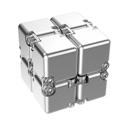 Premium Metal Infinity Cube – Smart Fidget Toy for Stress Relief & Focus
