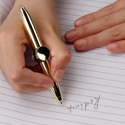 3-in-1 Gyro Pen with LED Light – Writing, Spinning & Stress Relief in One